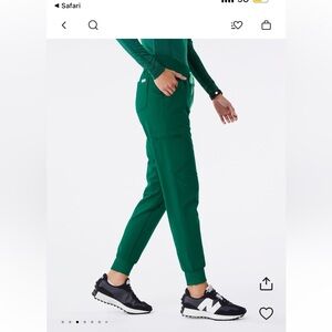 Hunter green figs scrubs